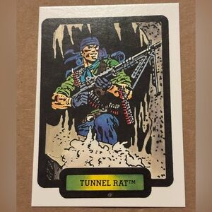 1987 Gi-Joe Tunnel Rat Hasbro Heroes Toy Comics Trading Cards